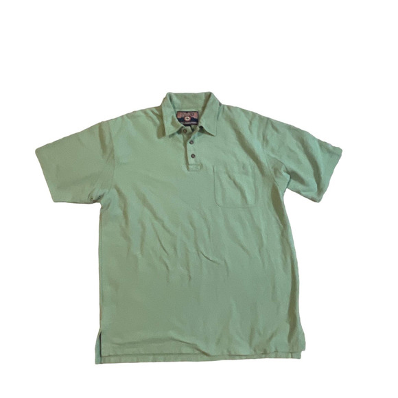 Mens Green‎ DULUTH Trading Co Active Polo Shirt sz Large - Picture 1 of 5
